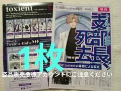1枚★非売品★国際toxient号外 　トキシカホリック　チラシ　フライヤー