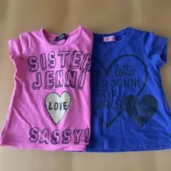 SISTER JENNI ピンク、青 Tシャツ 100 ２枚セット