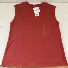 ユニクロ UNIQLO AIRism ノースリーブ Tシャツ S 赤
