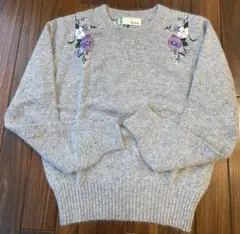 リリーブラウン Lily Broun 刺繍ニット