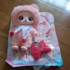 リラちゃん ぬいぐるみ 赤いリボン付き