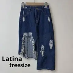 早い者勝ち！Latina ダメージ加工 デニムスカート