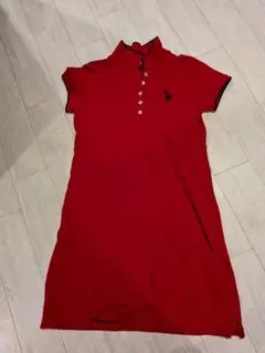 US POLO ASSN 半袖ワンピース M レッド