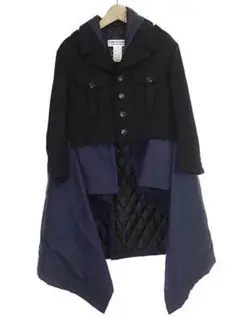 COMMEdesGARCONS コムデギャルソン 中綿入ドッキングデザインコート