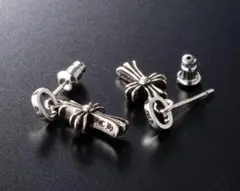 silver925 クロス ピアス 十字架 ベイビーファットシルバー 33 新品