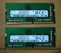 Samsung DDR4 8GB×2枚 16GB ノートPC用