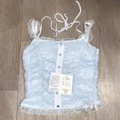 GRL ホルダーレースキャミソール　ブルー　Sサイズ