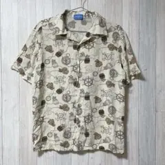 ディズニー　半袖シャツ　総柄　Lサイズ　L1