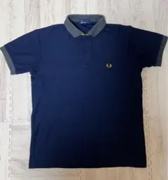 【FRED PERRY 】ネイビー メンズポロシャツ L フレッドペリー