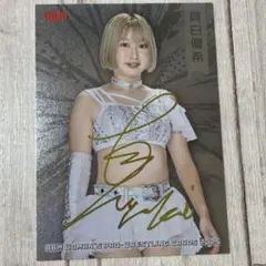 BBM 2025 女子プロレス 真白優希 キラパラレル版レギュラーカード