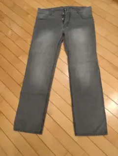 美品 R＆G メンズ 大きな方向け ジーンズ グレージュ W36 L32
