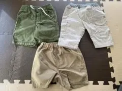 ハーフパンツ　乾きやすいパンツ　3着まとめ売り　90サイズ