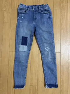 GAP キッズ デニム パンツ ダメージ加工 切りっぱなし150cm