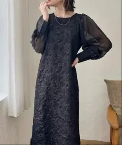 b【美品】リジュール ワンピース ドレス 結婚式 オケージョン セレモニー