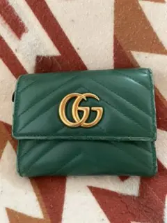 GUCCI グッチ グリーン 財布 マトラッセ 限定カラー 緑