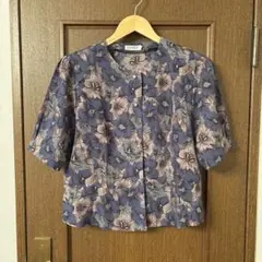 レディース　半袖　ブラウス　シャツ　花柄　VINVERT