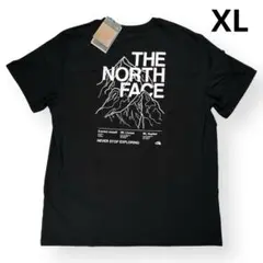 【新品未使用】ノースフェイス Tシャツ XL 黒 半袖 エベレスト ロゴプリント