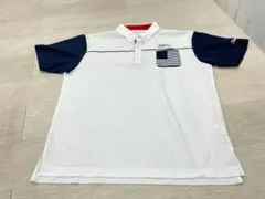 美品 タイトリスト 半袖ポロシャツ 3Lサイズ ホワイト×ネイビー ポケット付
