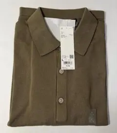Uniqlo U ニットポロシャツ ブラウン Lサイズ