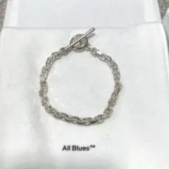 All Blues チェーンブレスレット 925シルバー All Blues チェーンリンク ブレスレット | シルバートーン