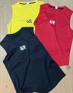 ★3枚セット★ノースリーブ トレーニングシャツ [ノーブランド品]