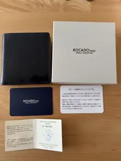 【未使用】ROCADO 二つ折り財布 ネイビー
