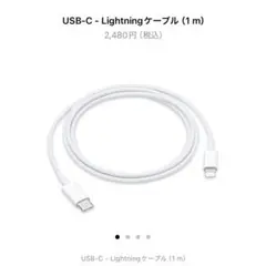 Apple 充電器　TypeC Lightning