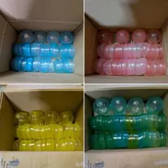 [2000]ボタン式 ガチャ玉 大サイズ 68個セット