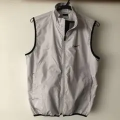 Nike ナイロンベスト Sサイズ ライトグレー　シャカシャカベスト
