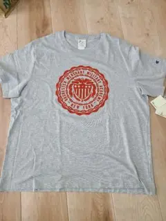Champion ロゴプリント Tシャツ XL グレー