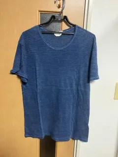 Aba house BLEU DE COCAGNE 薄手 青ストライプ メンズM