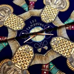 【HERMES】カレ90「タンブールの太鼓」超美品 クリーニング済み