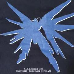 Freedom Gundam ZGMF-X10A TシャツBANDAIネイビー
