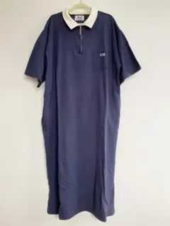 フリークスストア　ハーフジップポロ半袖ワンピース　シャツワンピース