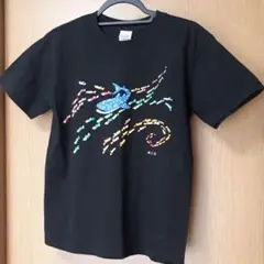 黒色半袖Tシャツ　美ら海　レディースSサイズ