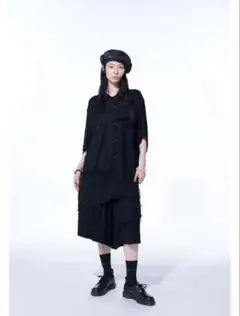 Y'S 21SS ヨウジヤマモト サスペンダーオールインワン ブラック Yohji Yamamoto y's サスペンダー ブラック - メルカリ