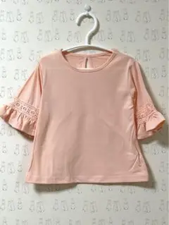 新品・未使用品！　キッズTシャツ　はしごレース　100サイズ　女の子