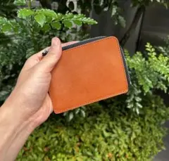 栃木レザー コンパクト財布 小銭入れ コインケース メンズ　キャメル