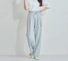 MISCH MASCHミッシュマッシュ2025春夏新作 サイドリボンタックパンツ
