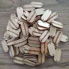 Handmade タグ プレート 木製 67個 まとめ売り