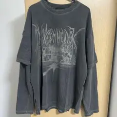 CPGN STODIO レイヤード　ロングTシャツ　ダークグレー
