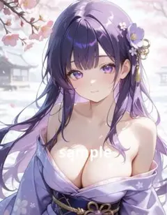 ※A4対応 AIイラスト 美女 L版サイズ 1点物 D94