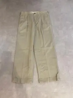 【破れ有】Brooks Brothers ブルックスブラザーズ 2タックチノパン