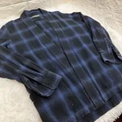 ナノユニバース　ガウンシャツ　ネルシャツ