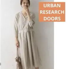 URBAN RESEARCH DOORS ジオメトリックプリントワンピース