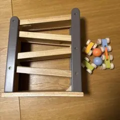 ニチガン　くるくる木製スロープ　知育玩具