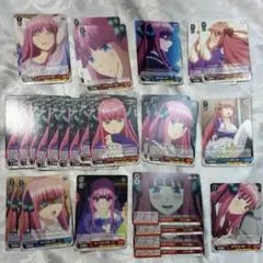中野二乃 ヴァイスシュヴァルツ カード 五等分の花嫁 まとめ売り