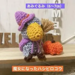 ◆あみぐるみ◆魔女になったハシビロコウとminiかぼちゃセット