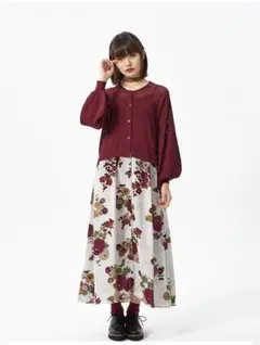 ふりふ ニットワンピース