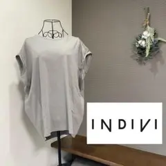 INDIVI インディヴィ コットンコクーンカットソー